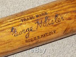 George Sisler H&B Vintage Baseball Bat St. Louis Browns HOF