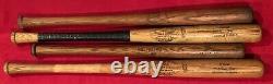 Group of 4 1950's Vintage Nellie Fox Baseball Bats White Sox Louisville Slugger