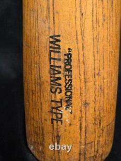 H&B Ted Williams Bat Line Drive Vintage Wood Baseball Bat Professional Type