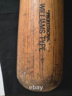 H&B Ted Williams Bat Line Drive Vintage Wood Baseball Bat Professional Type