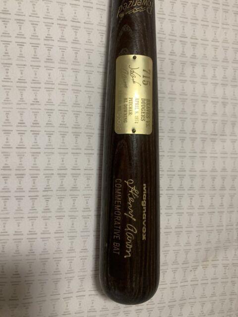 Hank Aaron Magnavox No 715 Home Run Atlanta Braves Rare Commemorative Bat With Box