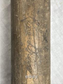 HILLEFRICH & BRADSBURY H&B No 4 LINE DRIVER Antique WOOD BASEBALL BAT