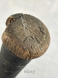HILLEFRICH & BRADSBURY H&B No 4 LINE DRIVER Antique WOOD BASEBALL BAT