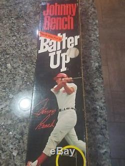 HTF NIB Vintage Johnny Bench Batter Up Baseball Swing Batting Trainer Fonas HOF