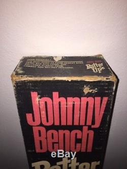 HTF Vintage Johnny Bench Batter Up Baseball Swing Batting Trainer With Box