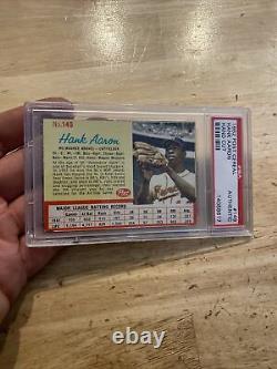 Hank Aaron Vintage PSA Post Cereal Hand Cut Authentic Collector Man Cave 1962