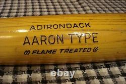 Hank Aaron type Adirondack Whip Action Vintage Bat NOS Never Played With