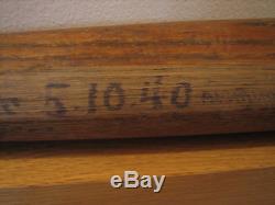Hank Sauer 1940 Vintage Game Used Hanna BATRITE bat Early Cupped Cubs Reds