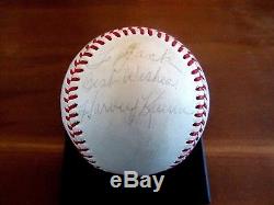 Harvey Kuenn 1959 Batting Champ Tigers Brewers Signed Auto Vtg Baseball Jsa