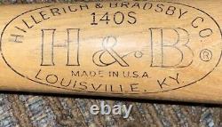 Hillerich & Bradsby Ed Mathews Special Power Drive Baseball Bat 140S Vintage MLB