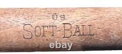 Hillerich & Bradsby Louisville Slugger No 102 Soft Ball Bat WWII Era Stamped US