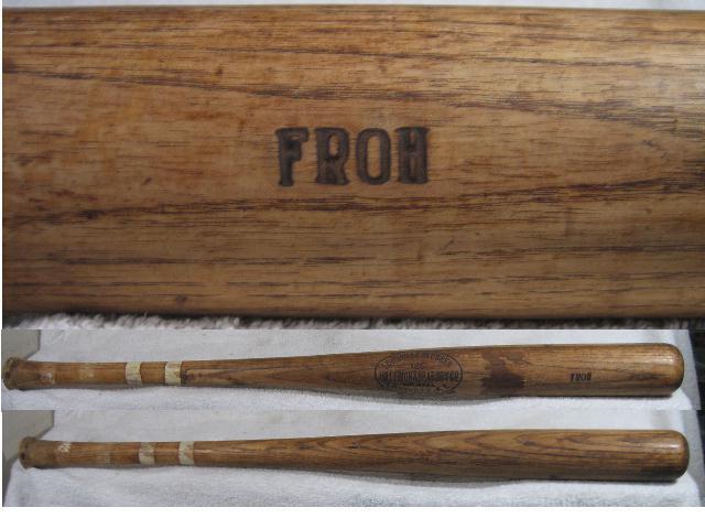 Hillerich & Bradsby Louisville Slugger Vintage Game Used Circa 1930's Bat Froh