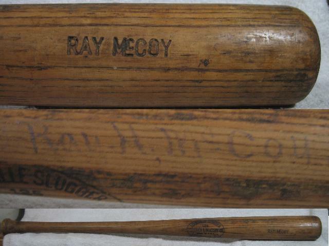 Hillerich & Bradsby Vintage Game Used Bat Ray Mccoy