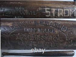 Hillerich & Bradsby Vintage Game Used Bat Strom Professional League Lite Wate