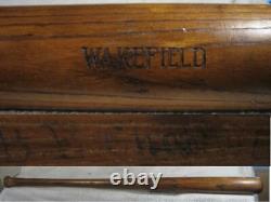 Hillerich & Bradsby Vintage Game Used Bat Wakefield side written Chaplin Red Sox