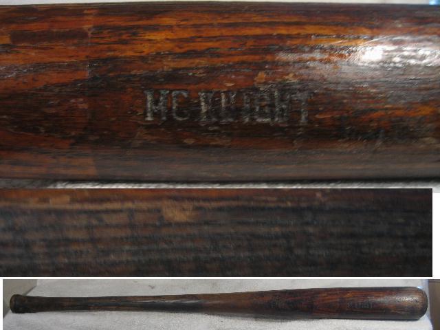 Hillerich & Bradsby Vintage Game Used Bat Circa 1920's Mcknight