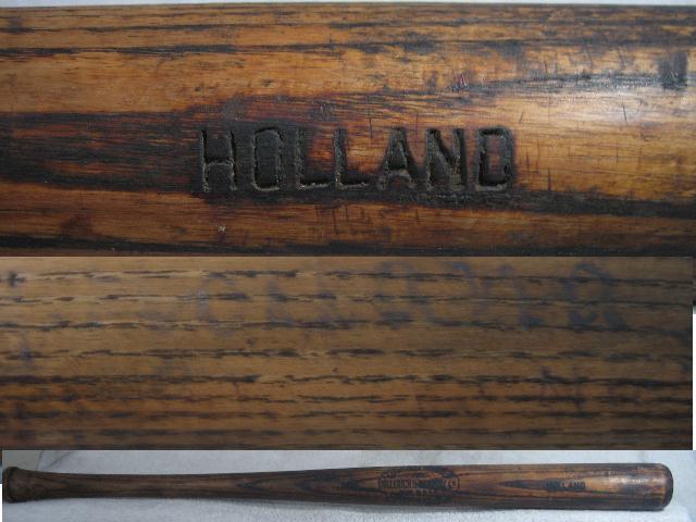 Hillerich & Bradsby Vintage Game Used Bat Circa 1920's (bill) Holland