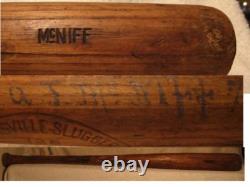 Hillerich & Bradsby Vintage Game Used Bat stamped & side written McNiff