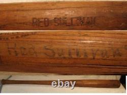 Hillerich & Bradsby Vintage Game Used Bat stamped & side written Red Sullivan