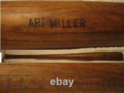 Hillerich & Bradsby Vintage Game Used Bat stamped & sidewritten Art Miller