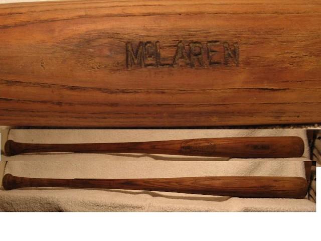 Hillerich & Bradsby Circa 1930 Vintage Game Used Bat Stamped Mclaren