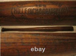Hillerich & Bradsby dash dot dash Vintage Game Used Bat C. L Johnson side written