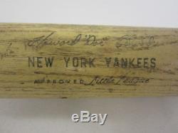 Howard Doc Edwards New York Yankees Little League Vintage baseball bat