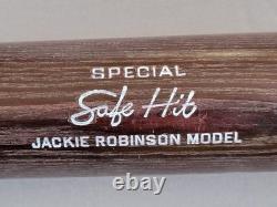 JACKIE ROBINSON H&B 130S Model Safe Hit Baseball Bat 34 Brooklyn Dodgers VTG EX