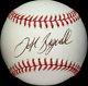 Jeff Bagwell Rookie Era Signed Baseball Houston Astros Team Onl Vtg Rare