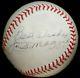 Joe Dimaggio Signed Baseball Auto New York Yankees Team Hof Vtg Hall Of Famer