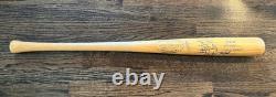 JOHNNY TEMPLE SIGNED GAME USED BASEBALL BAT VTG REDS INDIANS ORIOLES COLT 45s