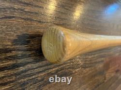 JOHNNY TEMPLE SIGNED GAME USED BASEBALL BAT VTG REDS INDIANS ORIOLES COLT 45s