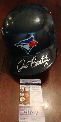 JOSE BAUTISTA Signed Vintage Toronto Blue Jays game used Batting Helmet JSA COA