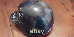 JOSE BAUTISTA Signed Vintage Toronto Blue Jays game used Batting Helmet JSA COA