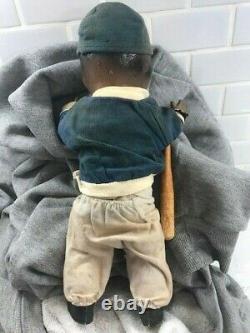 Jackie Robinson vintage original 1950 Allied-Grand Mfg. Doll with bat and tag RARE