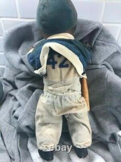 Jackie Robinson vintage original 1950 Allied-Grand Mfg. Doll with bat and tag RARE