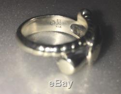 James Avery Baseball Ring Sterling Silver Vintage Retired Wrap a Round Bat/Ball