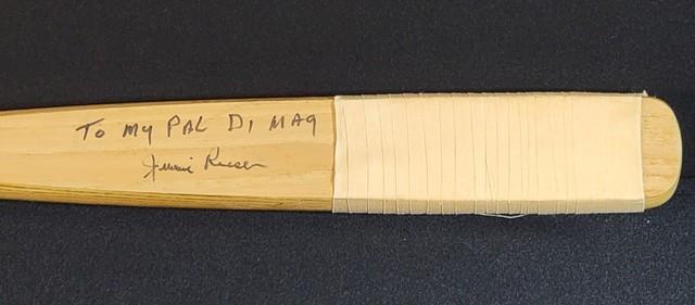 Jimmie Reese Signed Vintage Wood Baseball Bat Cooper Usa Game Used