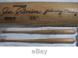 Joe Cronin & Johnny Pesky Vintage Louisville Slugger Lathe Bat Red Sox