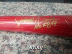Johnny Bench Autograph Vintage 1973 Vintage Red Baseball Bat Cincinnati Reds