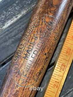 KILLER Vintage 1902 J. H. HILLERICH & SON Antique PATENT No 716541 Baseball Bat