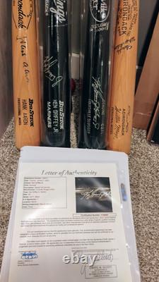 Ken Griffey Jr Vintage Bold Signed LS Swingman Game Model Bat Mariners JSA LOA