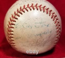 LEFTY O'DOUL Signed San Francisco Giants Ball Team 60s vtg auto RARE