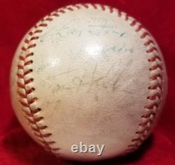 LEFTY O'DOUL Signed San Francisco Giants Ball Team 60s vtg auto RARE
