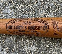 LEHIGH UNIVERSITY Vintage 1960s Louisville Slugger 125 H&B Baseball Bat