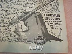 LOUISVILLE SLUGGER BATS VINTAGE ADVERTISING POSTER Baseball Collectible