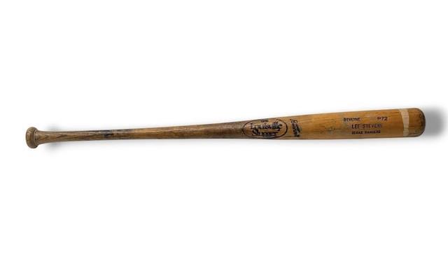 Lee Stevens Game Used Louisville 125 Genuine P72 Texas Rangers Vintage Bat Rare