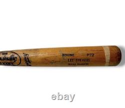 Lee Stevens Game Used Louisville 125 Genuine P72 Texas Rangers Vintage Bat Rare