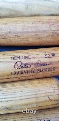 Lot Of 8 Vintage Baseball Bats Louisville Slugger Adirondack Pro Ring Fisk Rose