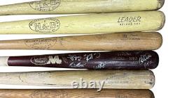 Lot of 15 Vintage Baseball Bats including Jackie Robinson, Berra, Fox, Aaron + Lot of 15 Vintage Baseball Bats including Jackie Robinson, Berra, Fox, Aaron +